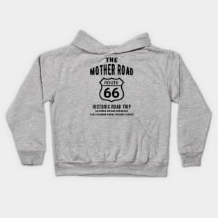 The Mother Road Route 66 - Historic Road Trip Kids Hoodie